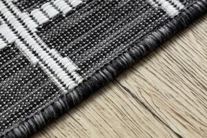Kusový koberec Sion Sisal Trellis 22144 black/ecru – na ven i na doma 80x150 cm