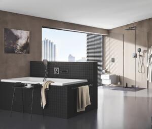 GROHE Rainshower SmartActive 130 Cube - Ruční sprcha 3 proudy, kartáčovaný Hard Graphite 26582AL0
