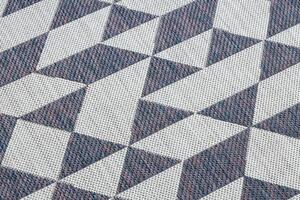 Kusový koberec Sion Sisal Triangles 22373 ecru/blue-pink – na ven i na doma 200x290 cm