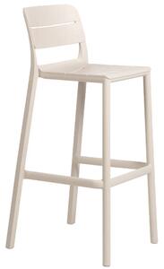 Nardi Béžová plastová barová židle Cassia 76 cm