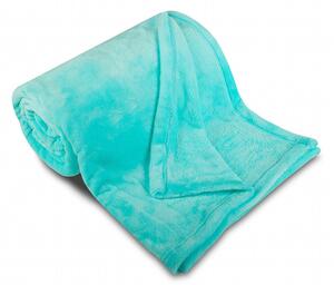 Deka z kolekce SLEEP WEEL. Přijemná deka z mikroflanelu ve tyrkysové barvě. Rozměr deky je 150x200 cm