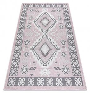 Kusový koberec Sion Sisal Aztec 3007 pink/ecru – na ven i na doma 120x170 cm