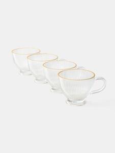 Sinsay - Skleněné hrnky 4 pack - clear