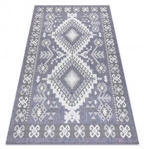 Kusový koberec Sion Sisal Aztec 3007 blue/pink/ecru – na ven i na doma 80x150 cm