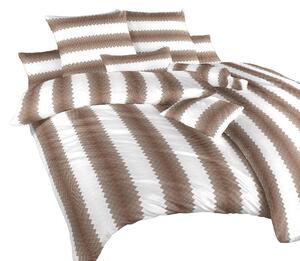 Komfortní ložní prádlo z kvalitní jemné bavlny s motivem laděným do hnědé barvy. Dezén Had hnědý. Rozměr povlaku na polštář je 70x90 cm