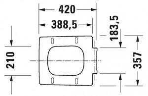 Duravit Viu - WC sedátko, bílá 0021210000