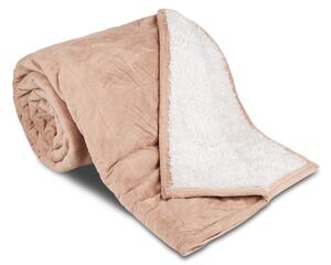 Velmi přijemná deka ovečka z mikrovlákna šedobéžové/bílé barvy. Rozměr deky je 150x200 cm