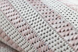 Kusový koberec Sion Sisal Labirinth 22376 pink/ecru – na ven i na doma 140x190 cm