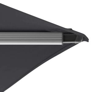 KNIRPS Pendel 275 x 275 cm - prémiový čtvercový slunečník s boční tyčí tmavě šedá