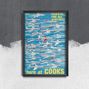 Plakát Plakát Zde v cooks airlines