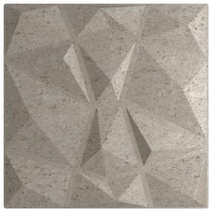 Nástěnné panely 24 ks betonově šedé 50 x 50 cm XPS 6 m² diamant