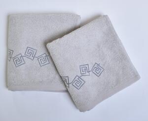 Nechte se hýčkat froté ručníkem a osuškou DENY vyrobeným z kvalitní 100% bavlny s gramáží 450 g/m2. Je velmi jemný na dotyk. Výšivka v dolní části. Barva ručníku je šedá