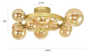 Brilagi - LED Přisazený lustr MILLA 10xG9/3W/230V zlatá