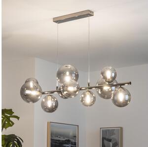 Brilagi - LED Lustr na lanku MILLA 10xG9/3W/230V černý chrom/kouřová