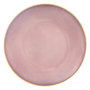 Růžový keramický talíř ø 27 cm Glaze – Orion