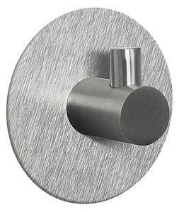 Spirella kulatý samolepící háček METI, kartáčovaná nerezová ocel, průměr 50 mm
