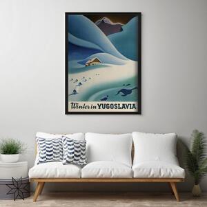 Plakát Plakát Zima v jugoslávii