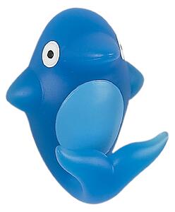 Spirella dětský háček FLIPPER, delfín, modrý, polyresin, samolepící, 50 x 60 mm