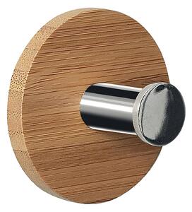 Spirella dřevěný háček na ručníky PUNT-Round, bambus, samolepící, průměr 50 mm