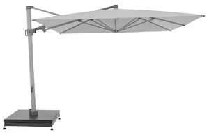 KNIRPS Pendel 320 x 320 cm - luxusní výkyvný zahradní slunečník s boční tyčí světle šedá