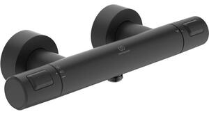 Ideal Standard CeraTherm T25 - Sprchová termostatická baterie nástěnná, černá matná A7201XG
