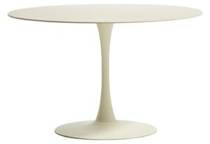 Kave Home Krémový skleněný jídelní stůl Vedira Ø120 cm