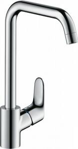 VIMA Dřezový set Hansgrohe 3/O - Granitový dřez 960x480 mm 1,5-sektoru s odkapávací plochou, tmavý grafit matný + Dřezová baterie Hansgrohe Focus