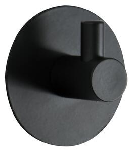 Spirella kulatý samolepící háček METI, černá ocel, průměr 50 mm