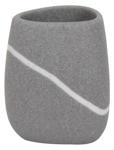 MSV kelímek do koupelny ZEN, šedý, polyresin