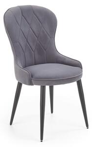 Čalouněná židle K366 - popelavá