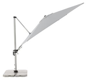 Doppler ACTIVE 370 cm - výkyvný zahradní slunečník s boční tyčí světle šedá