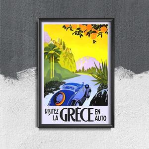Plakát Plakát Řecko en auto
