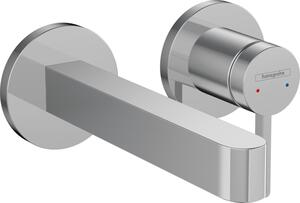 Hansgrohe Finoris Páková umyvadlová baterie pod omítku, pro montáž na stěnu s výtokem 16,8 cm, chrom 76051000
