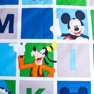 Bavlněné povlečení do postýlky s motivem Mickeyho a jeho přátel. Rozměr povlečení je 100x135, 40x60 cm