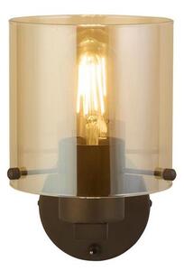 Searchlight 88912-1MO - Nástěnné svítidlo SWEDEN 1xE27/60W/230V hnědá/kouřová