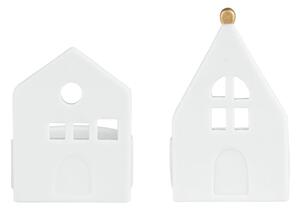 Porcelánový svícen Dream House – set 2 ks