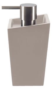 Spirella dávkovač mýdla YOSHI, matně šedo-hnědý, polyresin, nerez ocel, 350 ml