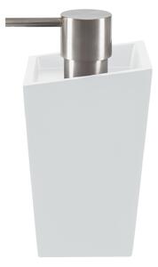 Spirella dávkovač mýdla YOSHI, matně bílý, polyresin, nerez ocel, 350 ml