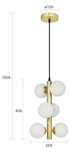 Brilagi - LED Lustr na lanku MILLA 6xG9/3W/230V zlatá/bílá