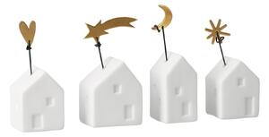 Porcelánová vánoční dekorace Houses Měsíc