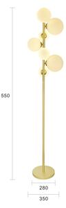 Brilagi - LED Stojací lampa MILLA 7xG9/3W/230V zlatá/bílá
