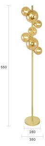 Brilagi - LED Stojací lampa MILLA 7xG9/3W/230V zlatá