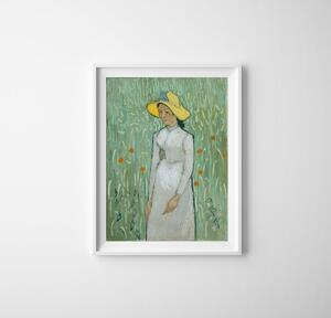 Retro plakát Retro plakát Dívka v bílém Vincent van Gogh