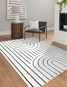 Kusový koberec Mode 8494 geometric cream/black 80x150 cm