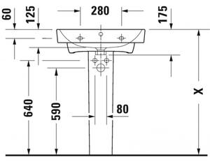 Duravit No.1 - Umyvadlo do nábytku 600x460 mm, s přepadem, bílá 23756000002
