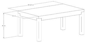 Majstrštych Konferenční stolek Hvízdáček velikost stolku (D x Š x V): 80 x 60 x 45 (cm)
