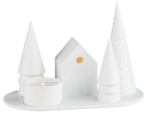 Porcelánový svícen Forest Hut