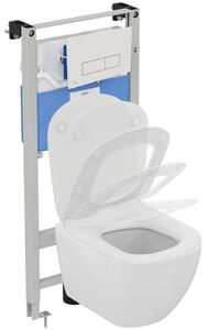 Ideal Standard Tesi WC Set - Závěsné WC AQUABLADE s instalačním systémem ProSys, ovládací tlačítko bílé, sedátko se SoftClose