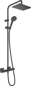 Hansgrohe Vernis Shape Showerpipe 230 1jet EcoSmart s termostatem, matná černá 26097670