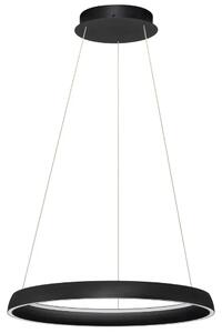 Nova Luce Černé kovové závěsné LED světlo Ovia 60 cm